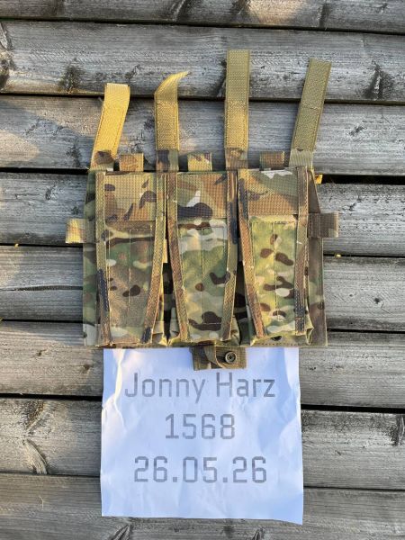 Triple 5.56 Mag Placard / AVS Flap Replika – Multicam – JPC / AVS kompatibel