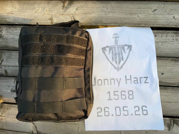 Große Taktische MOLLE Werkzeugtasche – Schwarz – EDC Tool Pouch / Utility Pouch