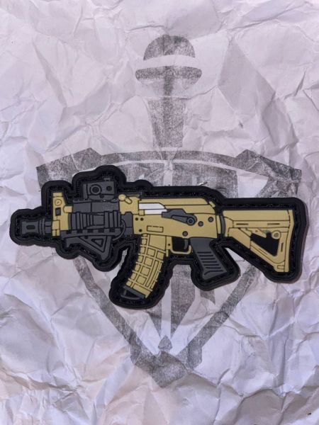 AK-74 PVC Velcro Patch – Miniatur Gewehr Aufnäher – Airsoft / Rusfor Patch