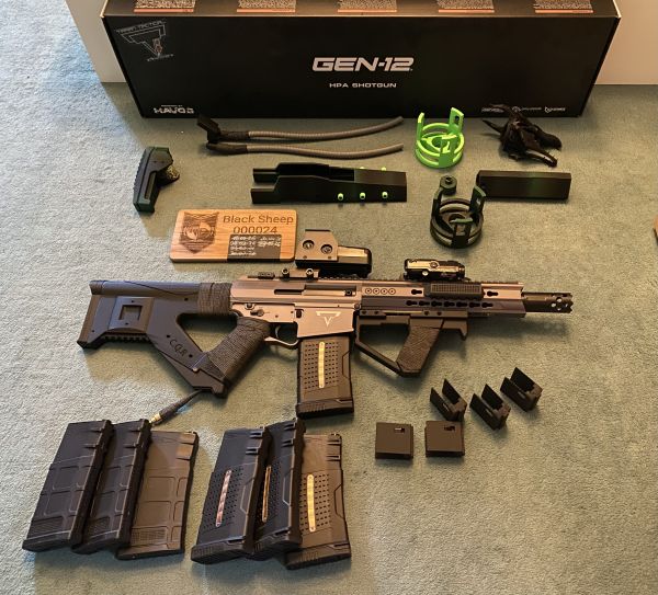 INKLUSIVE VERSAND MTW GEN12 Dracarys Dragons Breath HPA Shotgun, John Wick, CQR Kit, Specialedition Parts