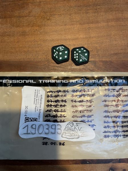 LRC Low Rollers Club Cube Dice Set „Dark Green“ Patch Rare FOG