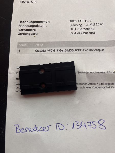 Crusader G17 Gen.5 MOS Acro Adapter