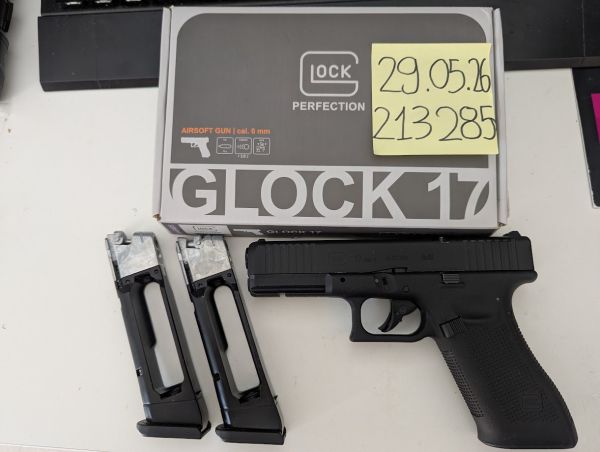 Original Umarex Glock 17 Gen 5 MOS Gas Blow Back Pistole mit 2 Magazinen