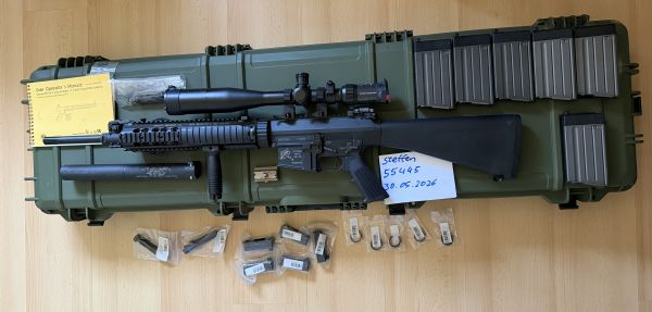 VFC SR25 GBB STONER RIFLE SSG SCHARFSCHÜTZENGEWEHR KAC KNIGHTS ARMAMENT TEILE MARKINGS SET