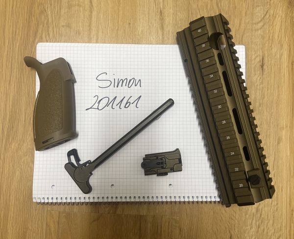 VFC HK416 Ersatzteile Handguard, Griff etc. 