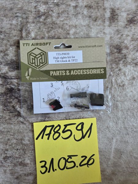 TTI High Sight mit umschaltbarem Ladehebel TP22 / TM Glock GBB Neu