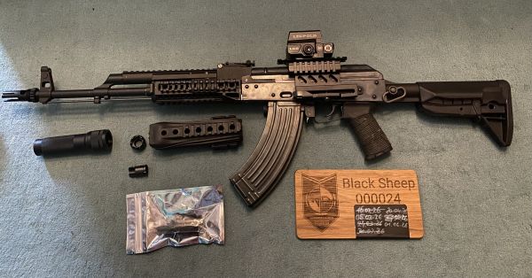 INKLUSIVE VERSAND WE AK74 PMC Tactical GBB mit Zubehör
