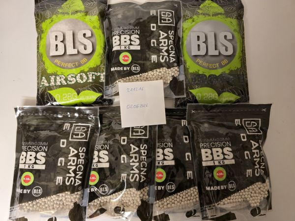 5 x Specna Arms EDGE (BLS) & 2x BLS Bio (Black & White) (7x) 0,28g Bio BBS (Neu) Inklusive Versand (Hobby aufgabe zweier Mitstreiter)