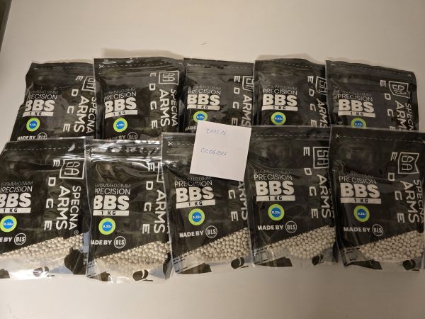 10 x Specna Arms EDGE (BLS) 0,32g Bio BBS (Neu) Inklusive Versand (Hobby aufgabe zweier Mitstreiter)