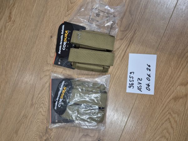 2x Tasmanian Tiger 40mm Granade Pouch in Khaki