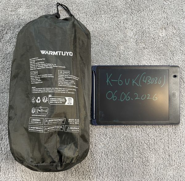 Warmtuyo Trekking Luftmatratze (3x benutzt)
