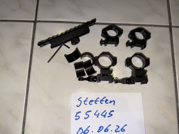 AR 15 AR15 CARRY HANDLE MOUNT SCOPE RINGE QD MOUNT SET 30mm 25,4mm