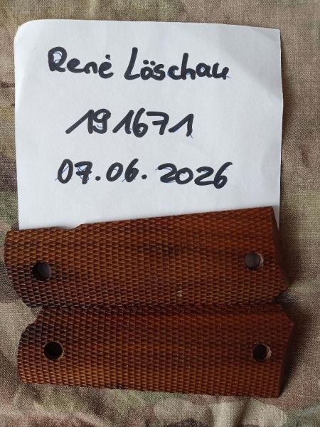 Echtholz Griffschalen Colt 1911