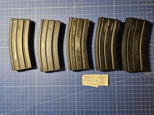 5x M4/M16 Mid-Caps STANAG Stahlblech
