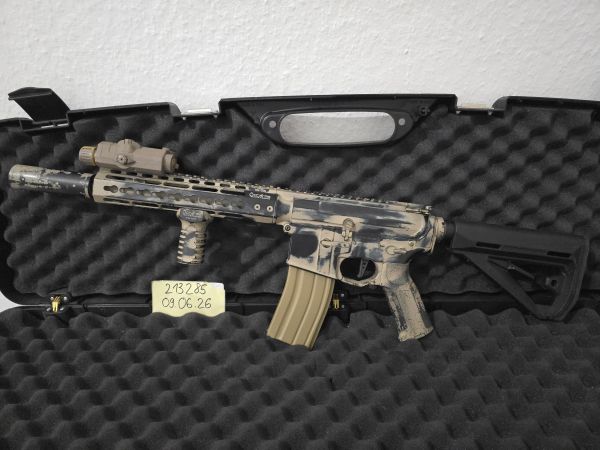 Ares Octarms Amoeba KM09/KM005 Pro M4 Key Mod EFCS ETU/Mosfet mit Federschnellwechselsystem Vollmetall