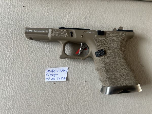WE G-Force 19 Griffstück komplett TAN