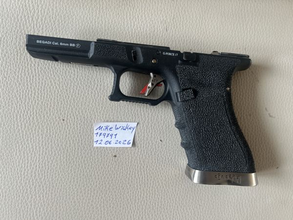 WE G-Force 17 Griffstück komplett schwarz