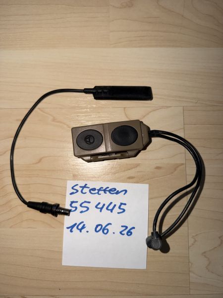 SUREFIRE SCOUT LIGHT ANPEQ 15 AN PEQ 15 DUAL SWITCH KABELSCHALTER ANPEQ AN/PEQ SET MK18 Mod 1