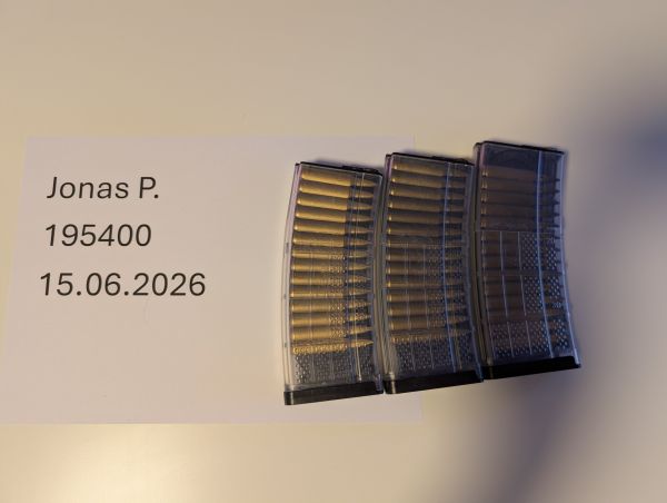 EMG/Lancer Systems LW5M M4 Magazine, 3Mal transparent NEU