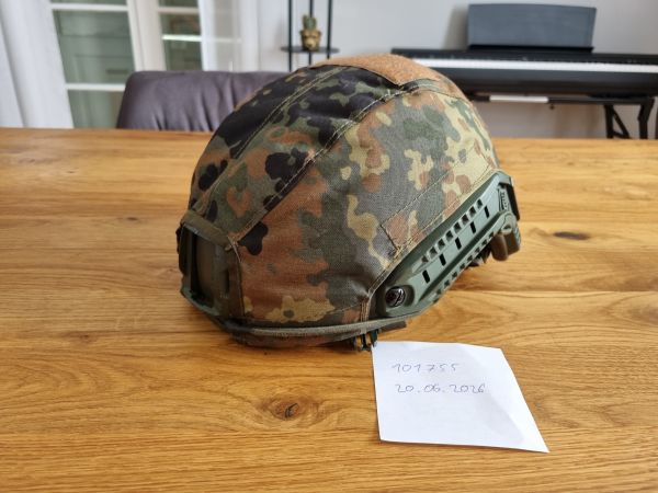 FAST XP Helm Größe M Oliv, Zentauron Flacktarn Überzug 