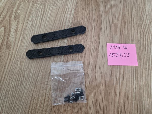 Irregular Defense Modular Rail Covers 2x lang schwarz