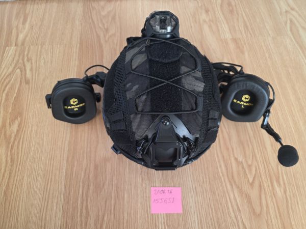 Fast Helm Komplettset Multicam Black + Headset EARMOR M32 Mod 4 + HEL-STAR