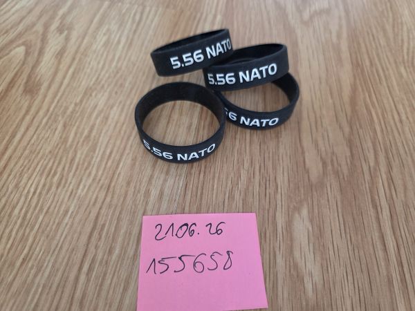 4x Magazin Markierung 5.56 NATO Gummi schwarz