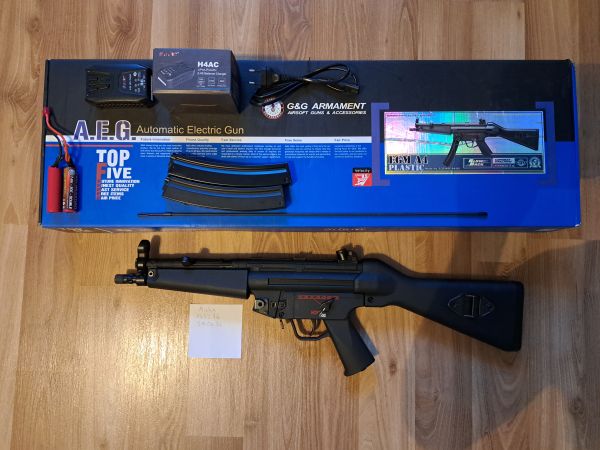 G&G EGM A4 MP5 (EGP-M5P-A4-BB) High Cycle 0,5 Joule, gepflegt, spielbereit