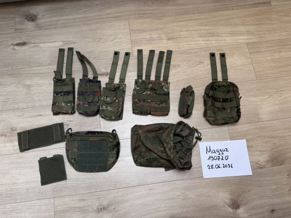 Flecktarn Pouches Molle Begadi (Magazinpouch, Funktasche, Dump Pouch etc)
