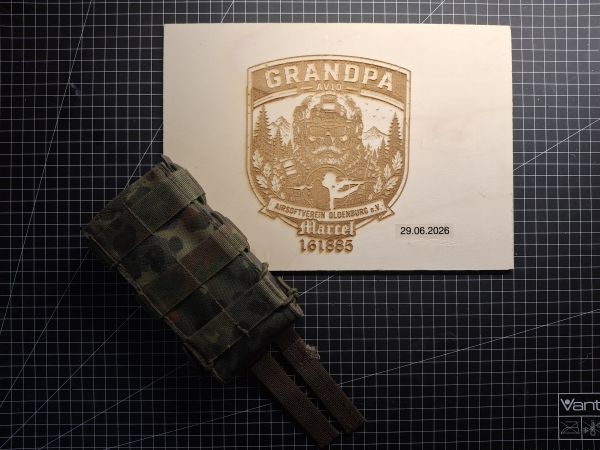 Schnellzieh-Magazintasche G36/M4 (5farb-flecktarn)