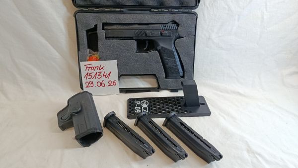 ASG CZ P-09 Schwarz m. Waffenkoffer  & Zubehör