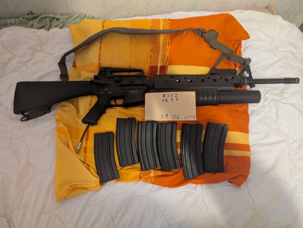  E&C M16 mit  Granatwerfer HPA ( Mancraft ). 