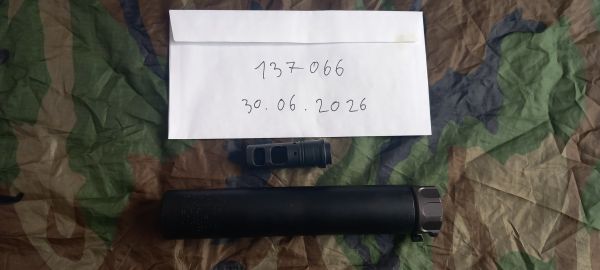 Angry Gun SOCOM 762 QD Schalldämpfer inkl. Mündungsbremse & Novritsch Schaumeinlagen