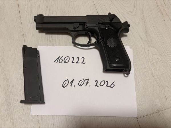 KJW Beretta M9 GBB (ABS) | Gas Blowback | 1 Magazin | neuwertig
