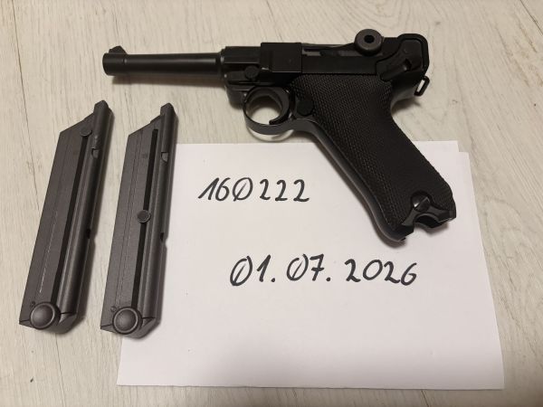 WE P08 Luger GBB | +2 Magazine | +Leder-Holster