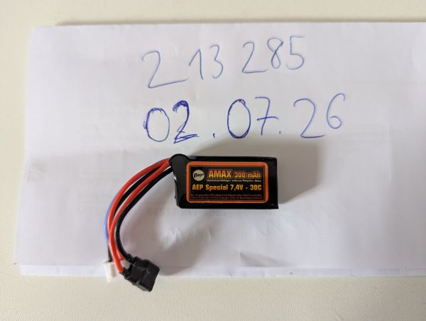 Begadi Amax Lipo 7,4V 300mAh 30C Mini Dean T Stecker
