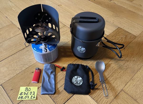 Optimus Crux Lite Tactical Kochsystem Tokas Titanium Spork