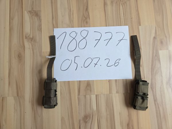 2x Zentauron Pistolenmagazintasche Steingrau oliv