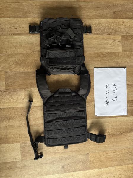 Plattenträger schwarz + Zubehör 
