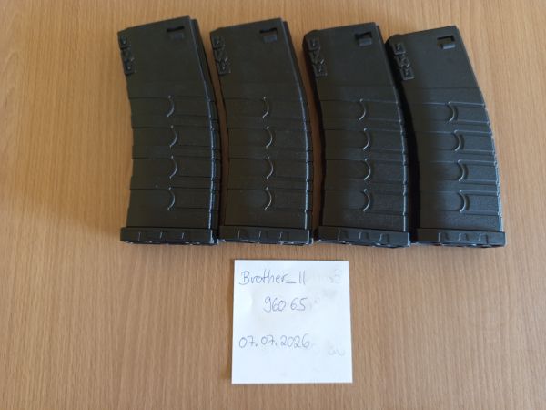 G&G Magazin für M4/M16/AR15 - MidCap 120 BBS Black 