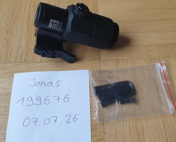 Hochwertiger Specprecision Eotech G33 3x Magnifier Klon + Killflash + QD Mount