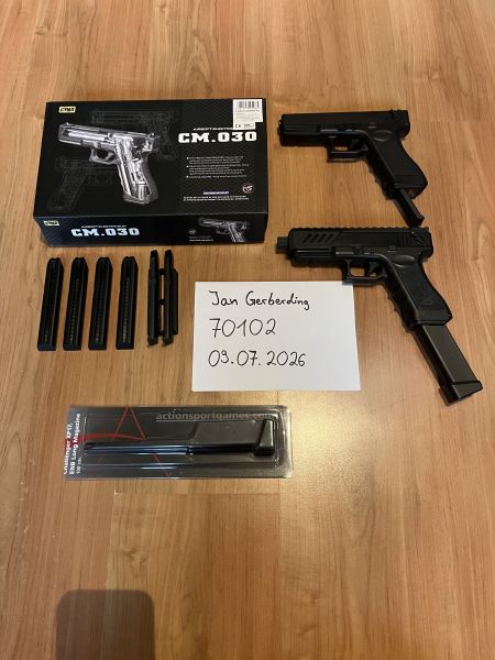 2x Cyma Cm030 Glock 18c AEP 
