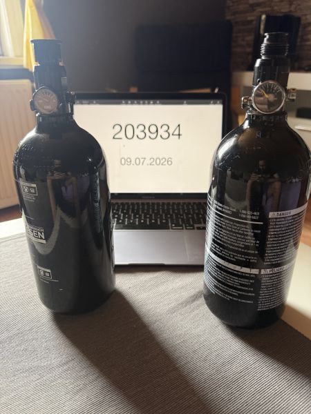 HPA Tank Flasche Stahl 0,8L