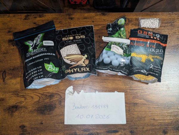 Airsoft BIO BBs | 0,28g 1kg ungeöffnet | 0,25g 1kg ungeöffnet | + Gratis BBs