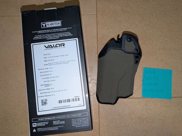 Blade Tech Valor Holster SIG P320 M17 M18