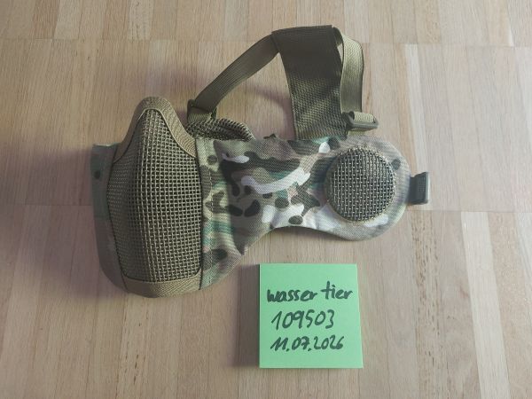 Schutzmaske Mundschutz mit Ohrenschutz Multicam