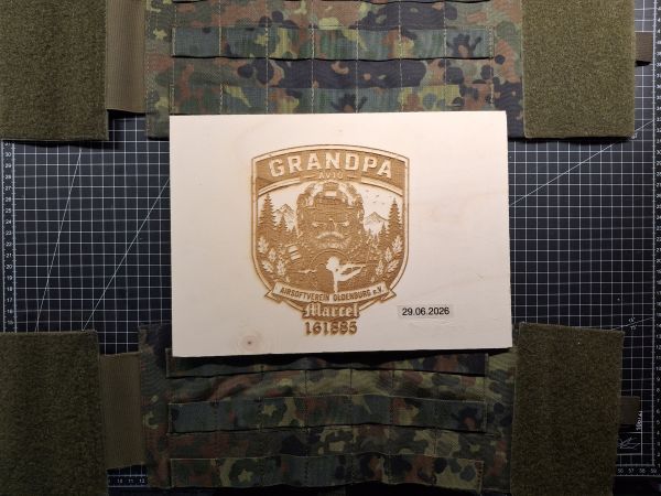 Zentauron Plattenträger Kummerbund 5farb Flecktarn