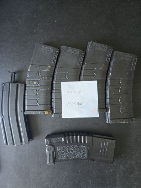 5x Mid Caps + Speedloader 4x G&G Midcap 120BBS 1x M4 Mag Preis Inklusive Versand 