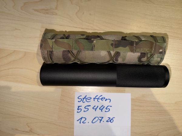 SILENCER SSG24 SCHALLDÄMPFER inkl. COVER MULTICAM 14- GEWINDE NEU