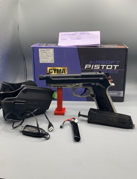 Cyma CM.132 „Gen.3“ AEP + Mosfet, LiPo und Ladegerät Steingrau/Schwarz